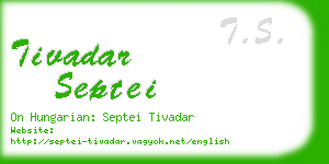 tivadar septei business card